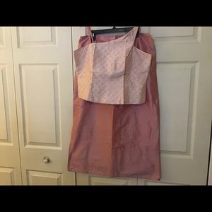 Elegant (2) piece dress, skirt and top for prom, wedding or any special occasion